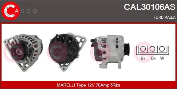 CASCO Генератор CAL30106AS