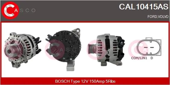 CASCO Alternatör CAL10415AS
