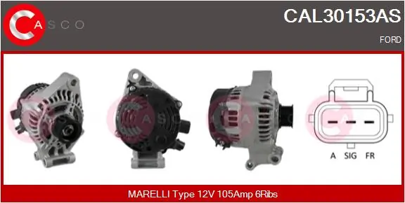CASCO 发电机 CAL30153AS