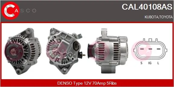 CASCO 发电机 CAL40108AS