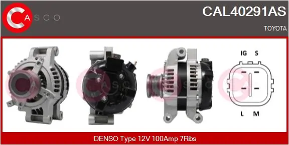 CASCO Alternatör CAL40291AS