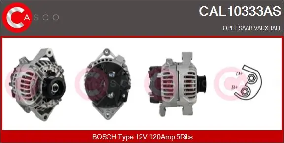 CASCO Alternatör CAL10333AS
