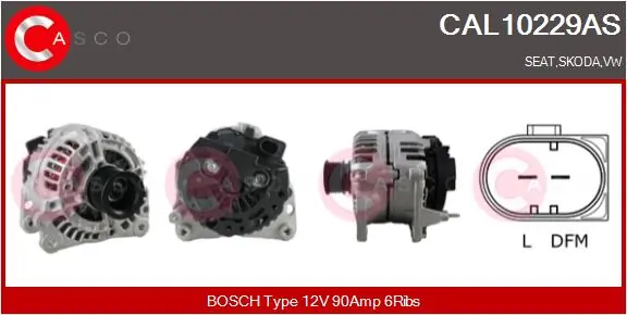 CASCO Alternatör CAL10229AS
