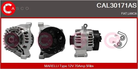 CASCO Alternatör CAL30171AS