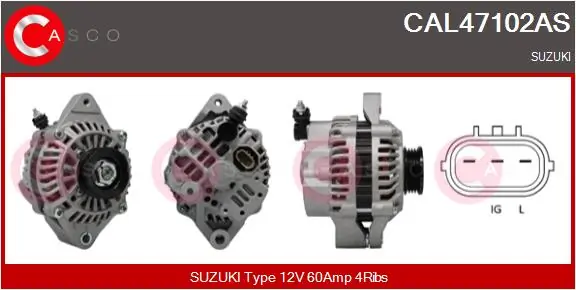 CASCO 发电机 CAL47102AS