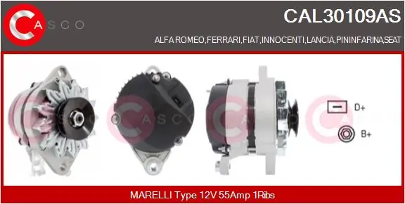 CASCO 发电机 CAL30109AS