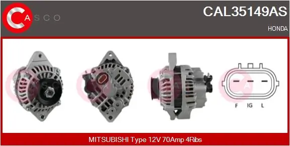 CASCO 발전기 CAL35149AS