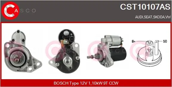 CASCO 起动机 CST10107AS