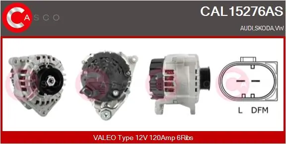 CASCO Alternatör CAL15276AS
