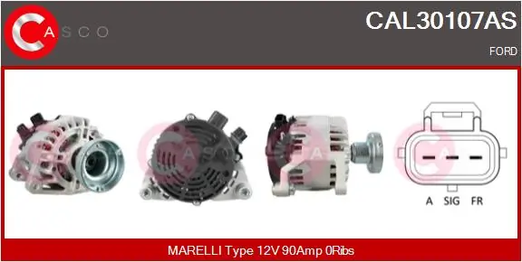 CASCO 发电机 CAL30107AS