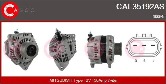 CASCO Alternatör CAL35192AS