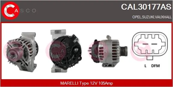 CASCO Alternatör CAL30177AS