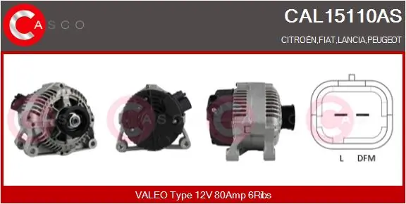 CASCO Генератор CAL15110AS