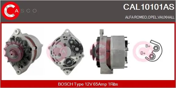CASCO Alternador CAL10101AS