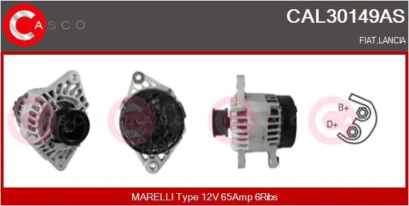 CASCO Alternatör CAL30149AS
