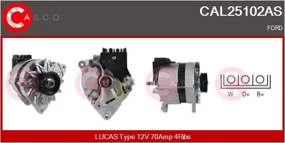 CASCO 发电机 CAL25102AS