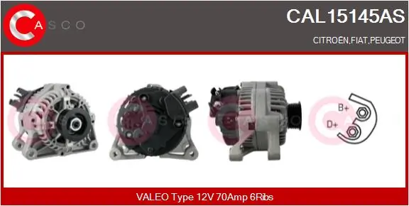 CASCO 발전기 CAL15145AS