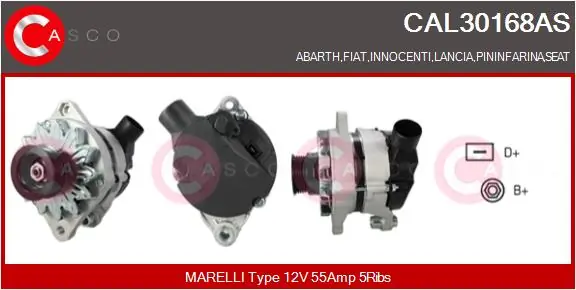 CASCO Alternatör CAL30168AS