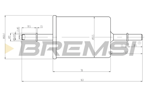 BREMSI Penapis Bahan Api FE0062