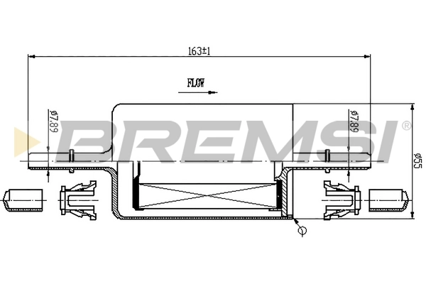 BREMSI Penapis Bahan Api FE0846