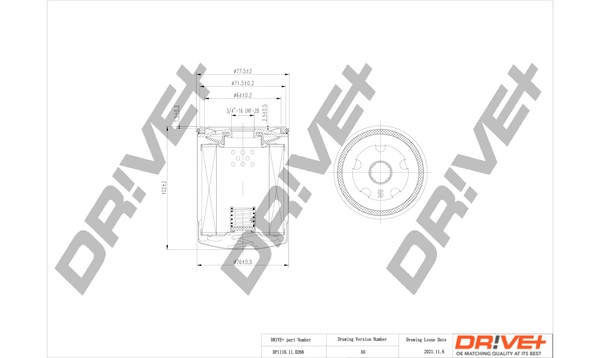 Dr!ve+ מסנן שמן DP1110.11.0266