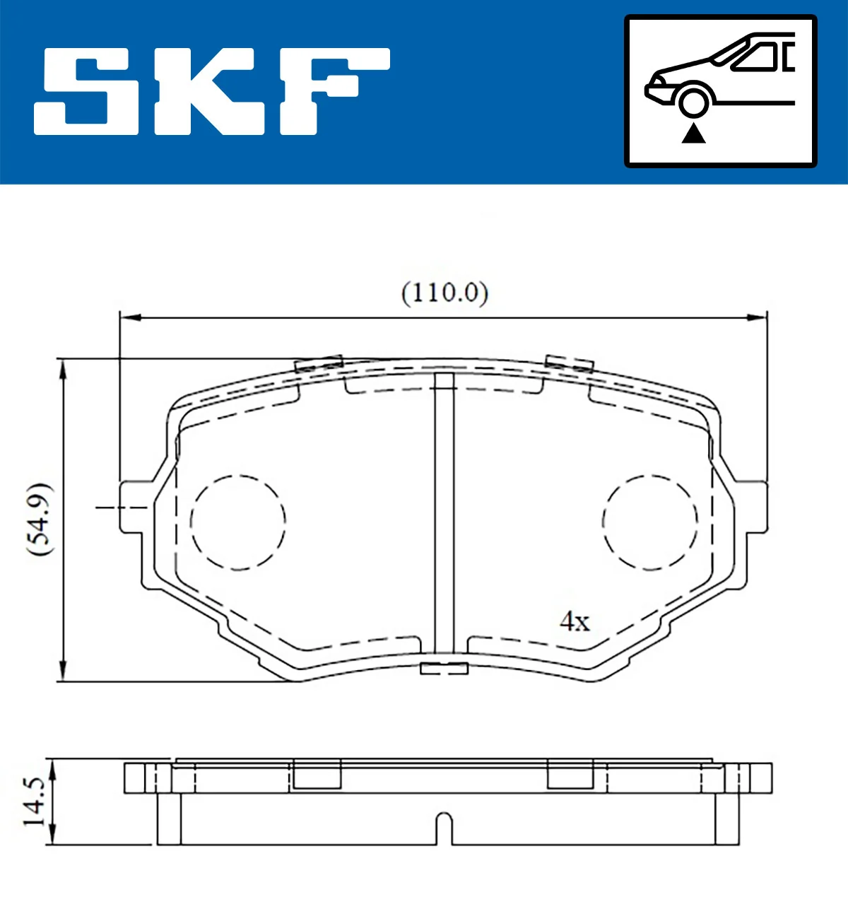 SKF 刹车片 VKBP 80531 A