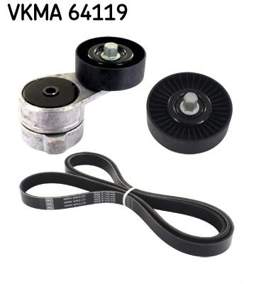 SKF Поликлиновой ременный комплект VKMA 64119