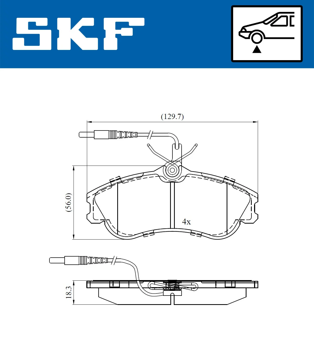 SKF Juego de pastillas de freno VKBP 80281 E