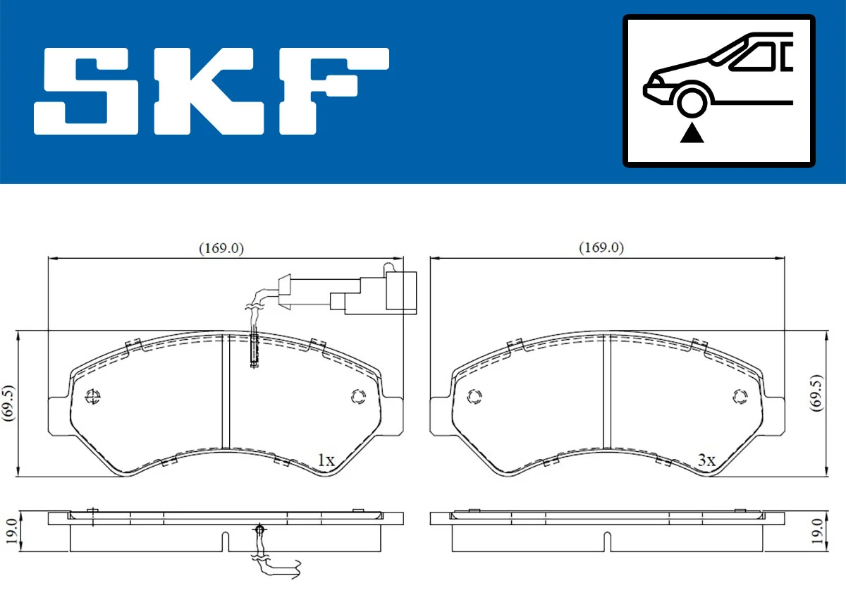 SKF 刹车片 VKBP 80210 E