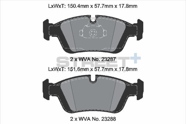PAGID Racing Brake Pad Set, disc brake T8168SP2001