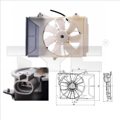 TYC Fan, motor soğutması 836-0015