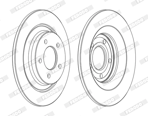 FERODO Brake Disc DDF1547C