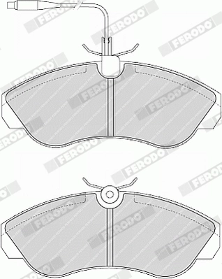 FERODO Set bantalan rem, rem cakram FVR968