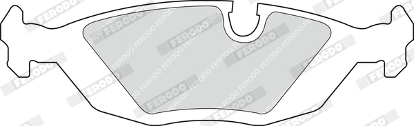 FERODO Brake Pad Set, disc brake FDB296