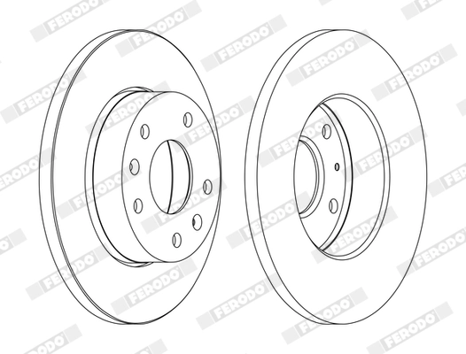 FERODO Тормозной диск DDF1100C