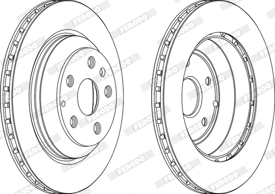 FERODO Disco freno DDF1855C-1