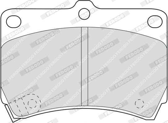 FERODO Kit pastiglie freno, Freno a disco FDB715