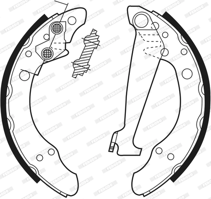 FERODO Kit ganasce freno FSB408