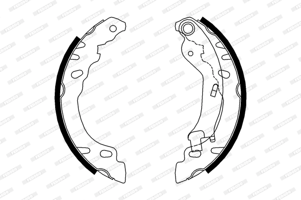 FERODO Kit ganasce freno FSB688