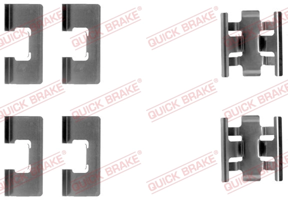 QUICK BRAKE 액세서리 세트, 디스크 브레이크 라이닝 109-1091