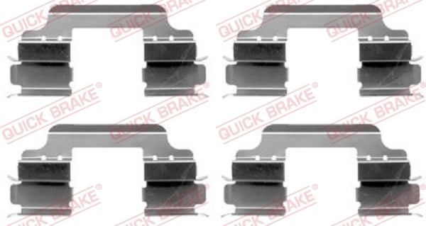 QUICK BRAKE مجموعة الملحقات، قرص بطانة الفرامل 109-1648