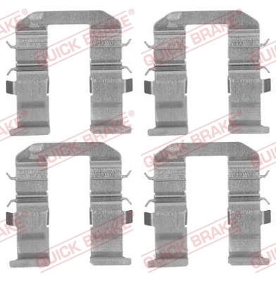 QUICK BRAKE Kit aksesori, bantalan rem cakram 109-1758