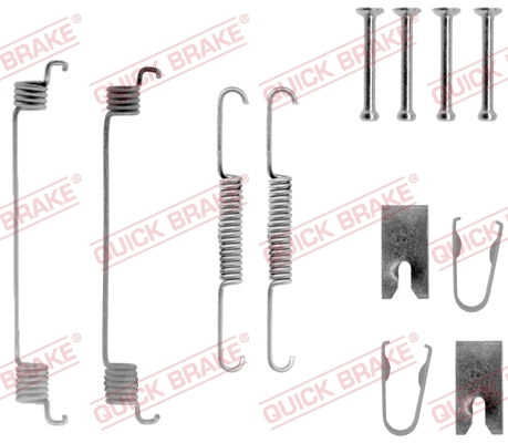 QUICK BRAKE Kit aksesori, sepatu rem 105-0789