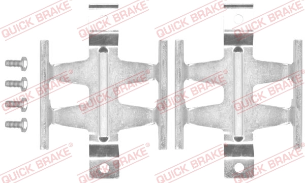 QUICK BRAKE مجموعة الملحقات، قرص بطانة الفرامل 109-1687
