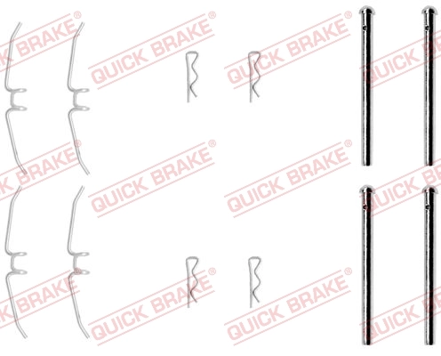 QUICK BRAKE Aksesuar seti, diskli fren balatası 109-0901