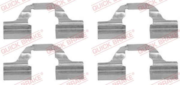QUICK BRAKE Kit d'accessoires, plaquette de frein à disque 109-1684