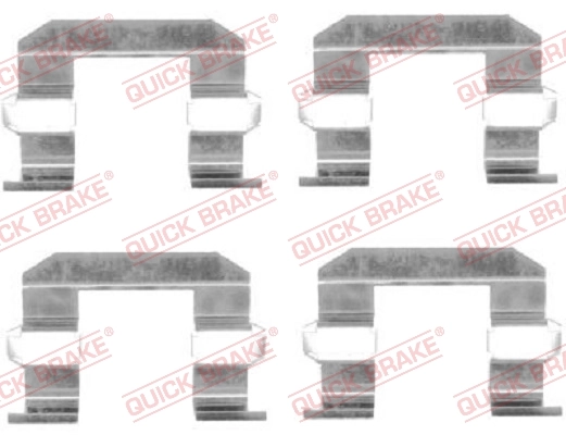 QUICK BRAKE Set Aksesori, Pad Brek Cakera 109-1645