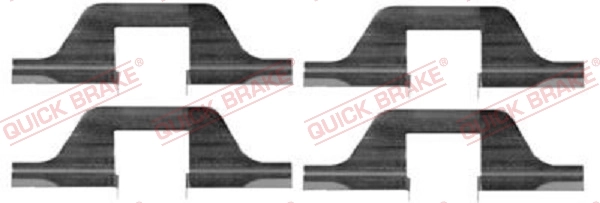 QUICK BRAKE 액세서리 세트, 디스크 브레이크 라이닝 109-1263