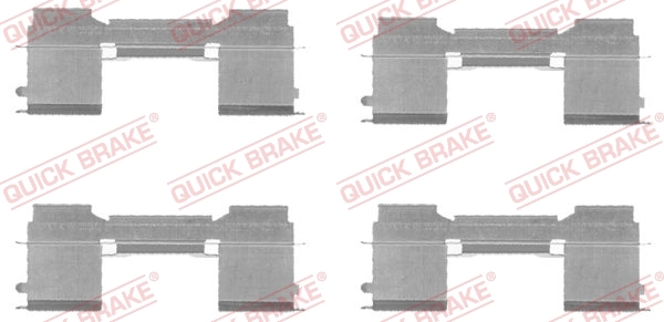 QUICK BRAKE Aksesuar seti, diskli fren balatası 109-1729