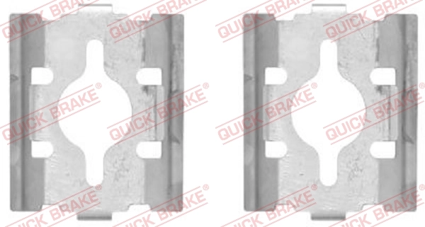 QUICK BRAKE Aksesuar seti, diskli fren balatası 109-1600